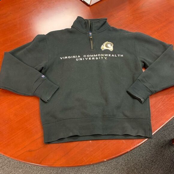 Virginia Commonwealth University Jansport Quarter Zip Sweatshirt sz M - Picture 1 of 4